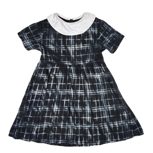 Disturbia Alien Nation Outsider Overdyed Teal Plaid Check Mini Dress Sz XL - NWT - Picture 3 of 6